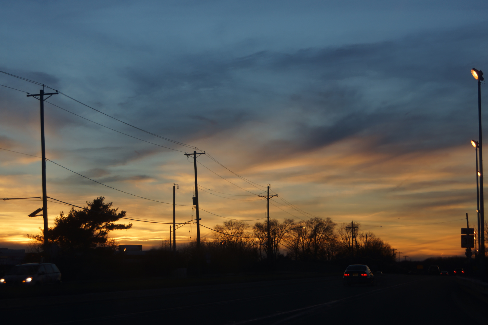 Sonnenuntergang auf dem HIGHWAY