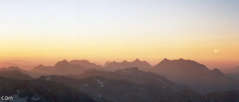 Sonnenuntergang auf dem Hochkönig