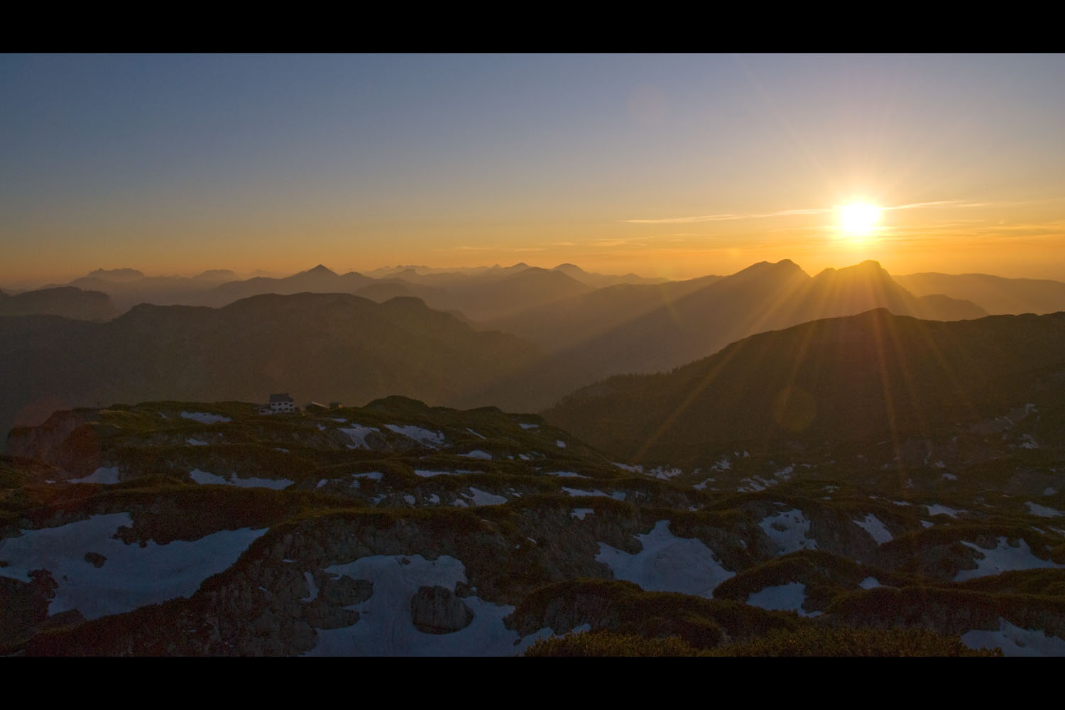 Sonnenuntergang auf dem Hochthron