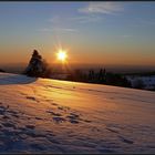 Sonnenuntergang auf dem Hoherodskopf