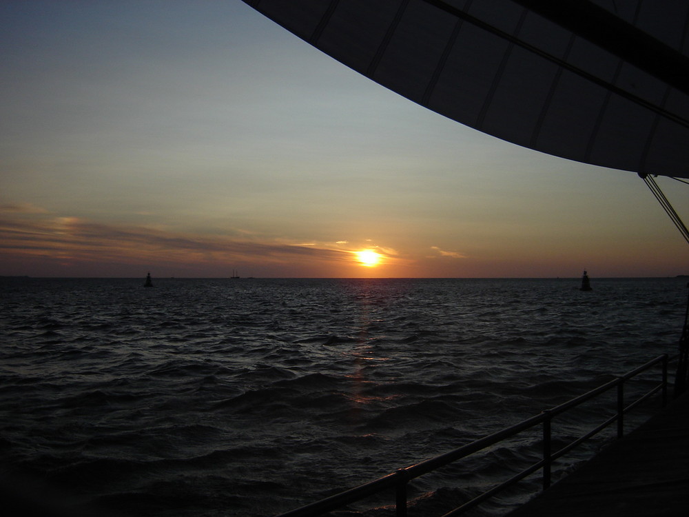 Sonnenuntergang auf dem Ijsselmeer