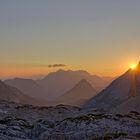 Sonnenuntergang auf dem Ingolstädter Haus