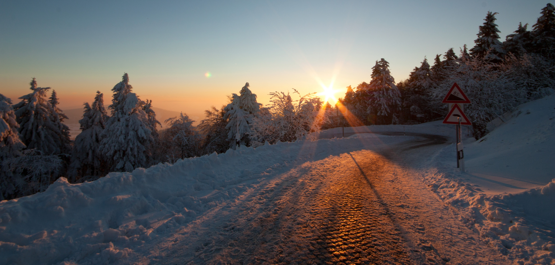 Sonnenuntergang auf dem Inselsberg