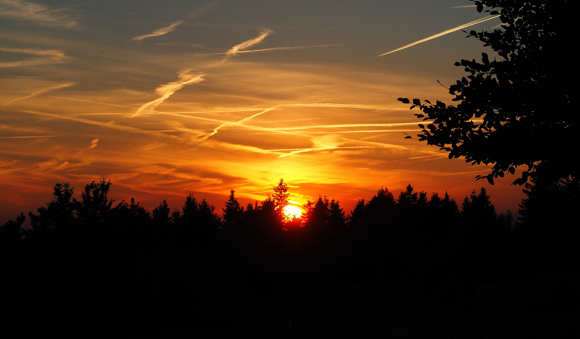 Sonnenuntergang auf dem Kahlen Asten...