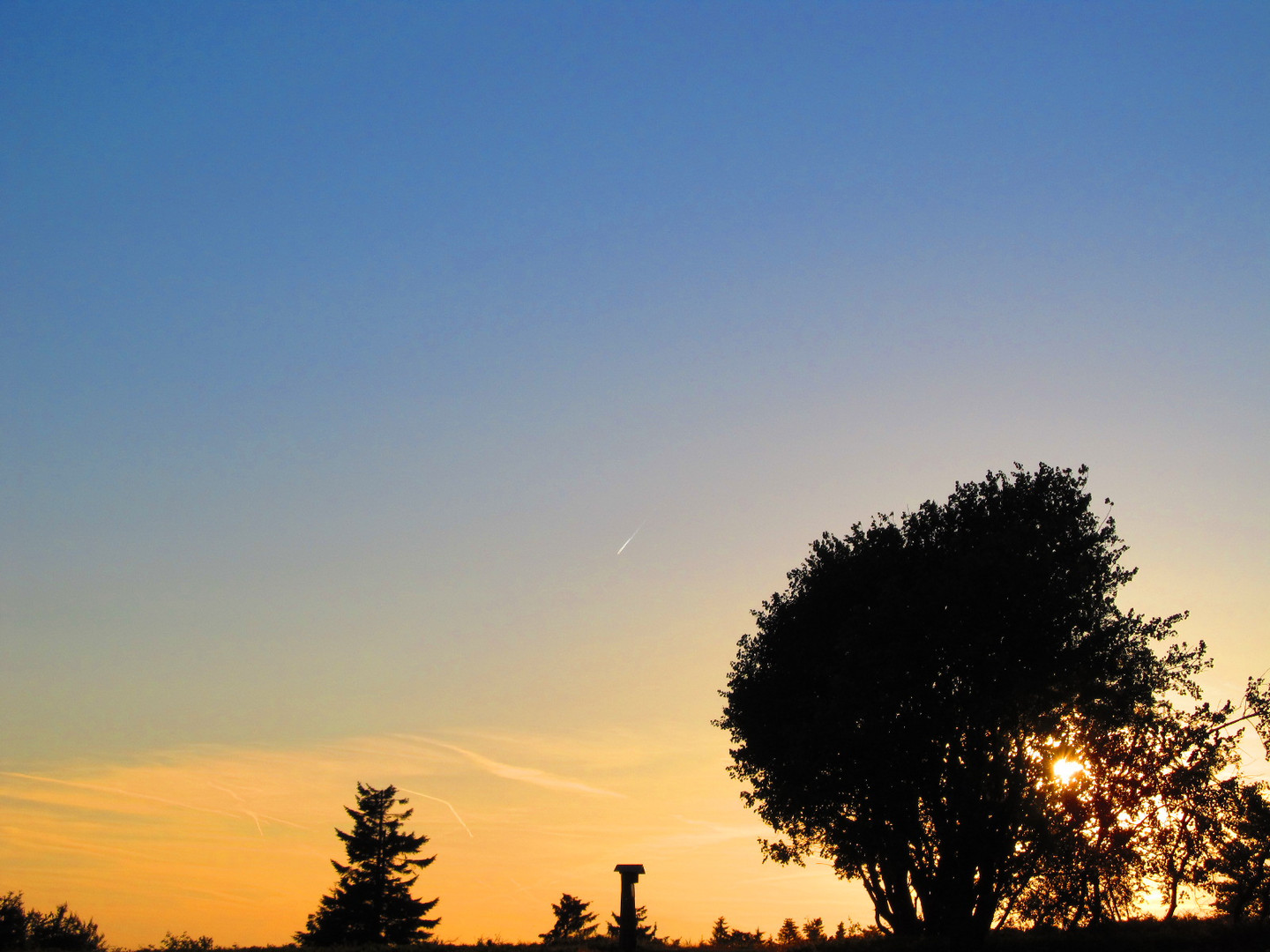 Sonnenuntergang auf dem Kahlen Asten, Winterberg (Sauerland)