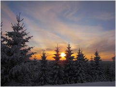 Sonnenuntergang auf dem Kahler Berg