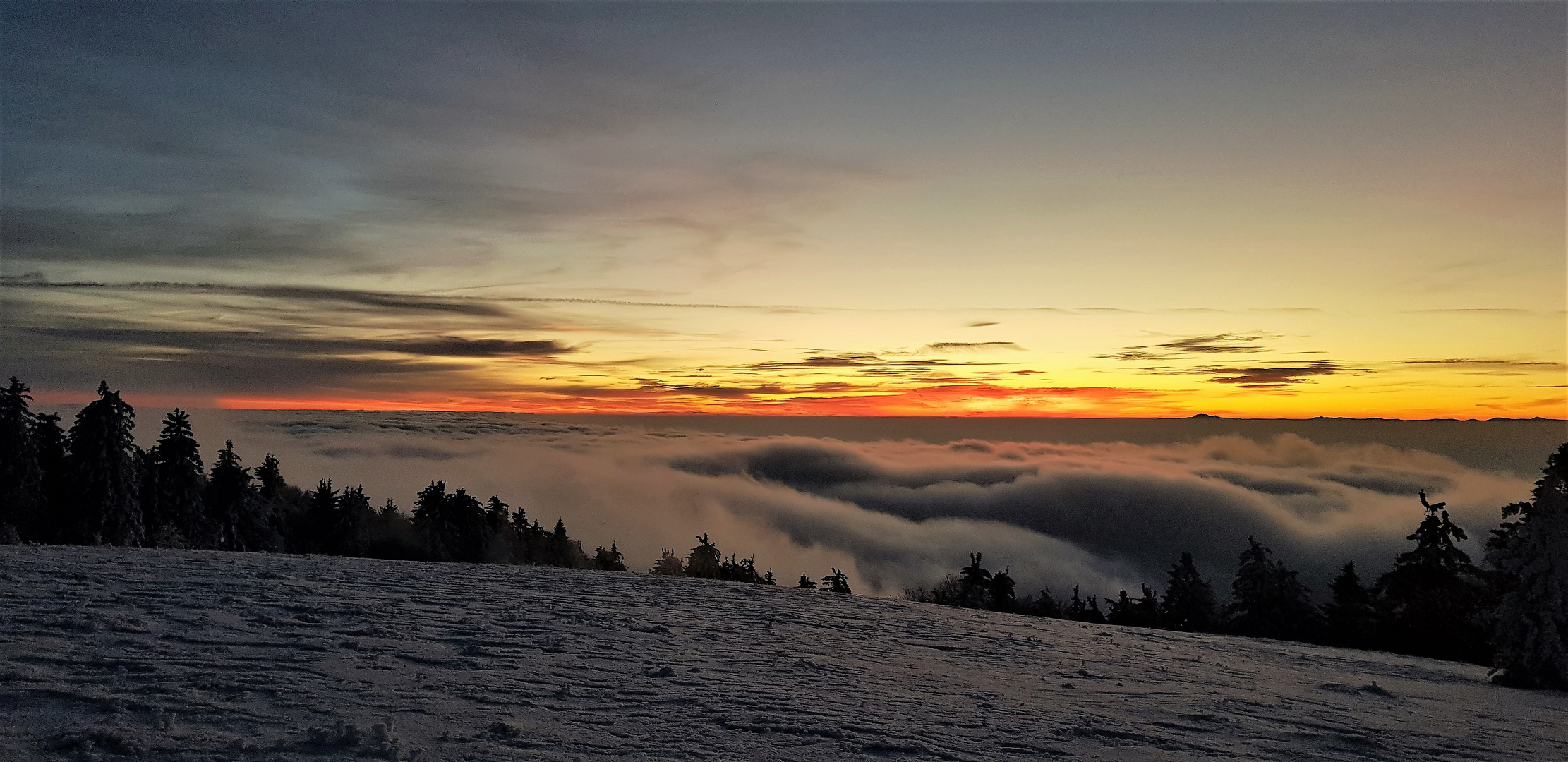 Sonnenuntergang auf dem Kandel