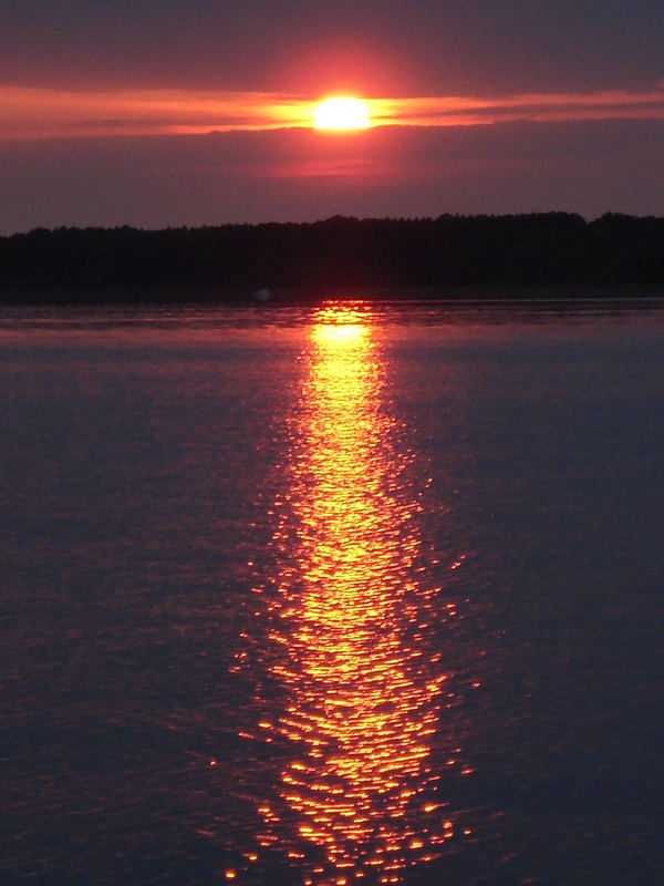 Sonnenuntergang auf dem Kölpinsee