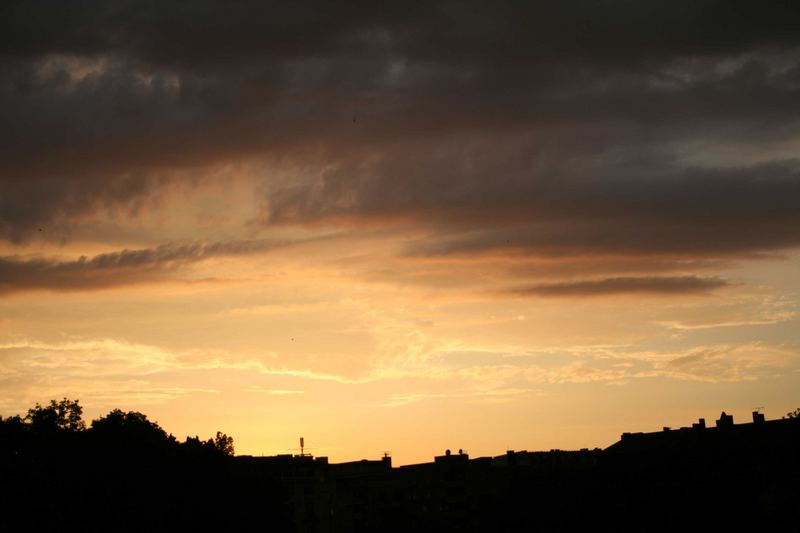 Sonnenuntergang auf dem Kreuzberg