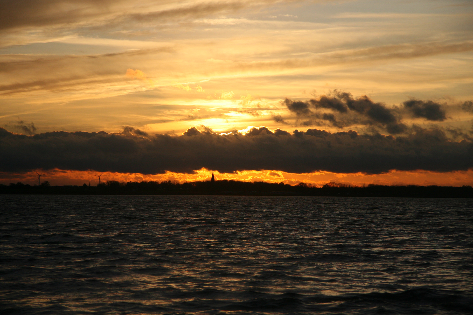 Sonnenuntergang auf dem Kubitzer Bodden