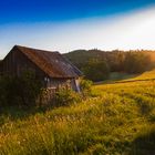 Sonnenuntergang auf dem Land