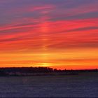 Sonnenuntergang auf dem Land