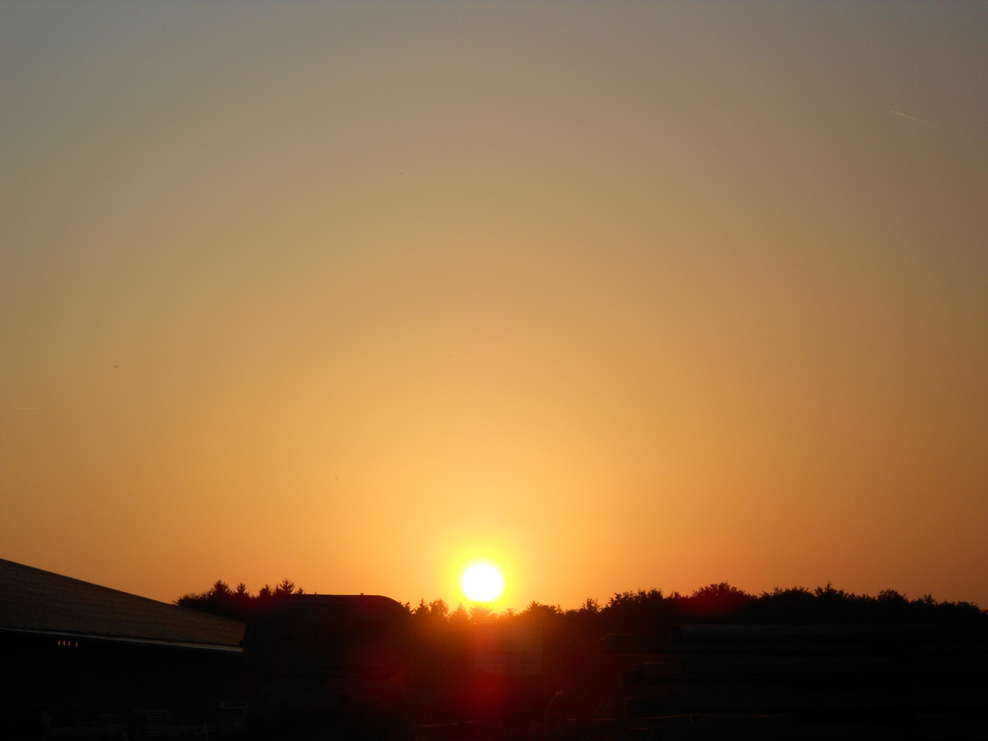 Sonnenuntergang auf dem Land