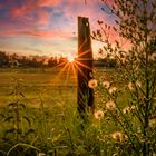 Sonnenuntergang auf dem Lande