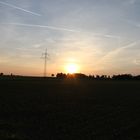 Sonnenuntergang auf dem Lande