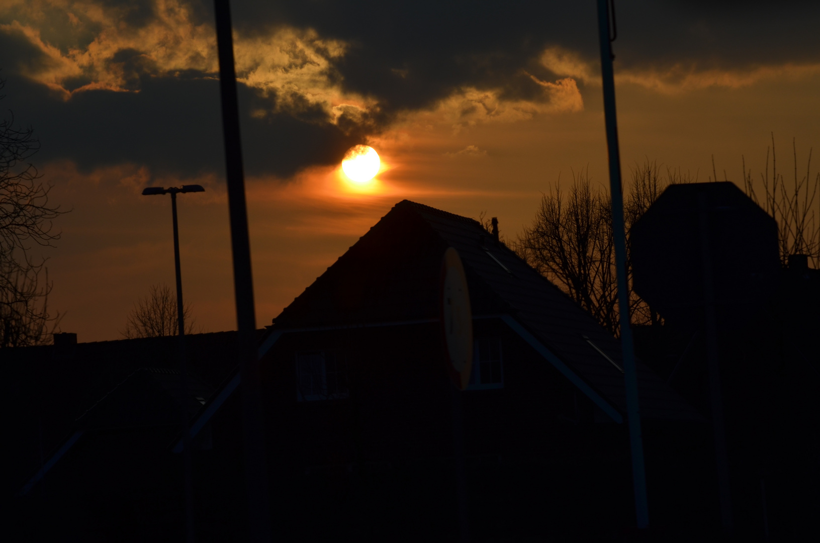 Sonnenuntergang auf dem Lande