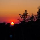 Sonnenuntergang auf dem Lilienstein