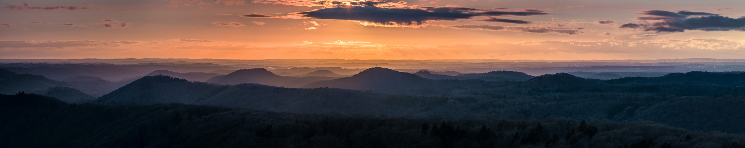 Sonnenuntergang auf dem Luitpoldturm