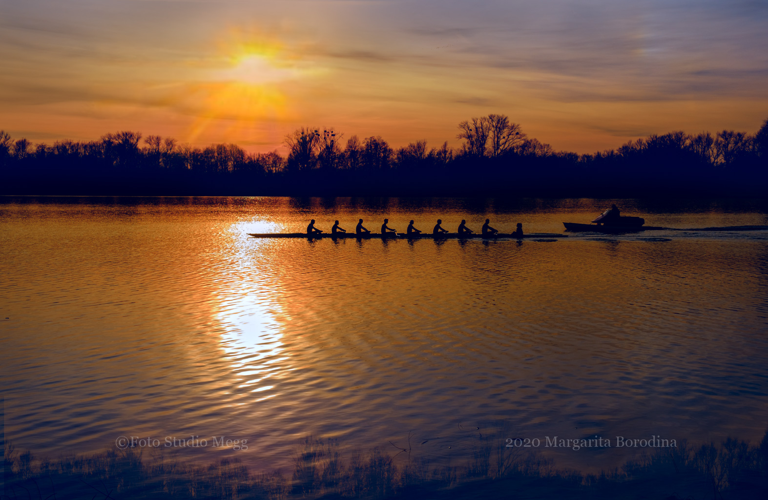 Sonnenuntergang auf dem Mashsee