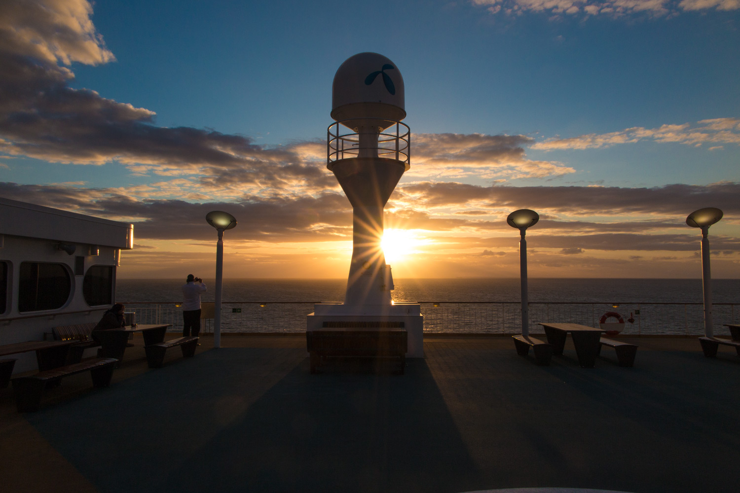 Sonnenuntergang auf dem Meer