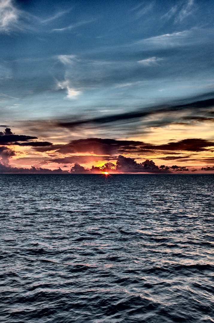 Sonnenuntergang auf dem Meer 2