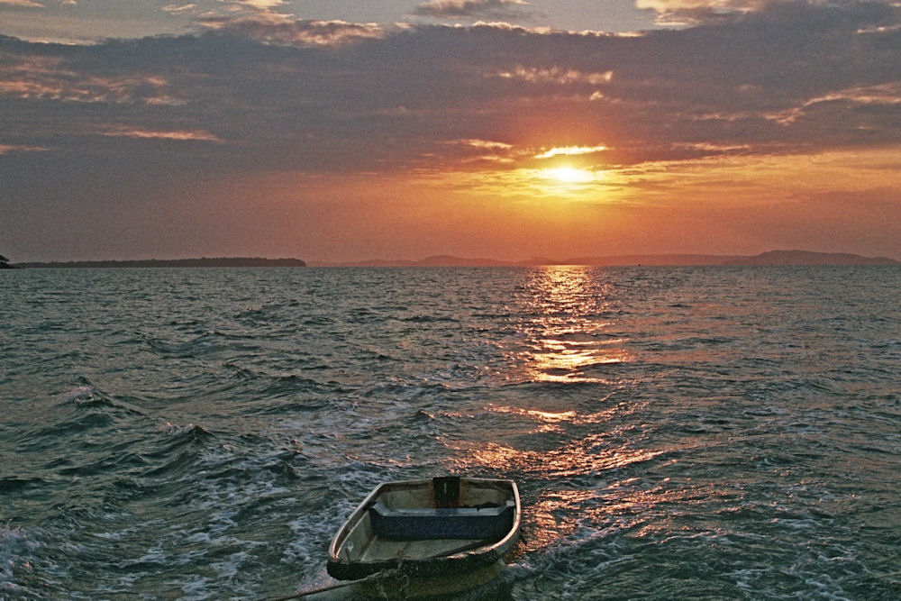 Sonnenuntergang auf dem Meer