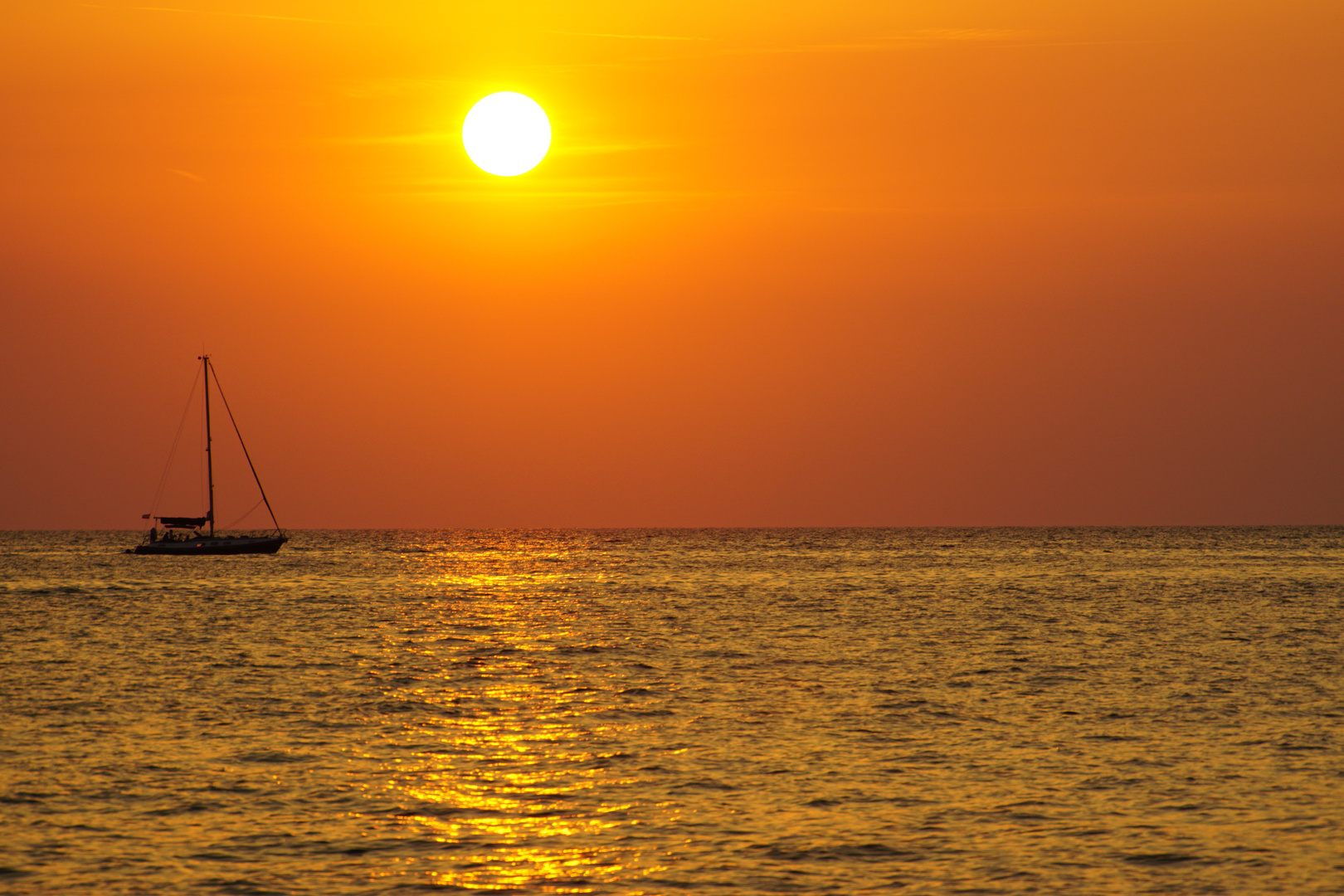 Sonnenuntergang auf dem Meer