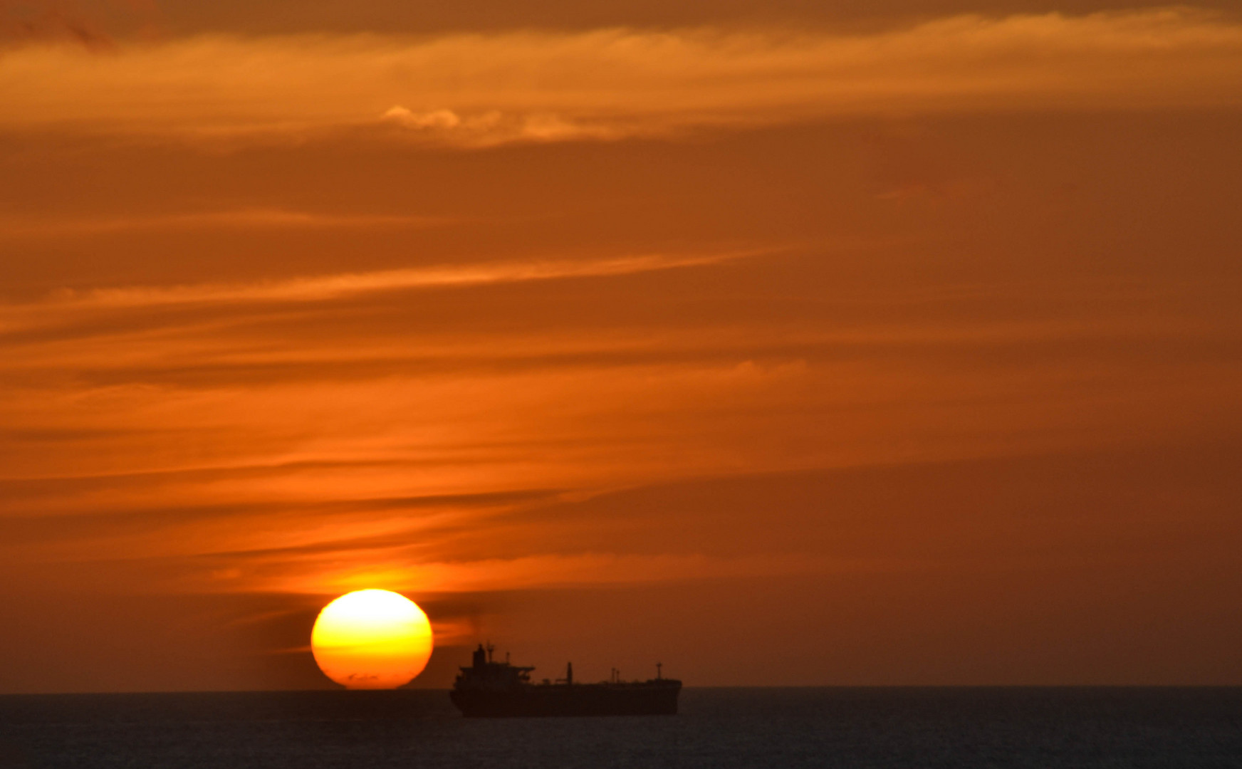 Sonnenuntergang auf dem Meer