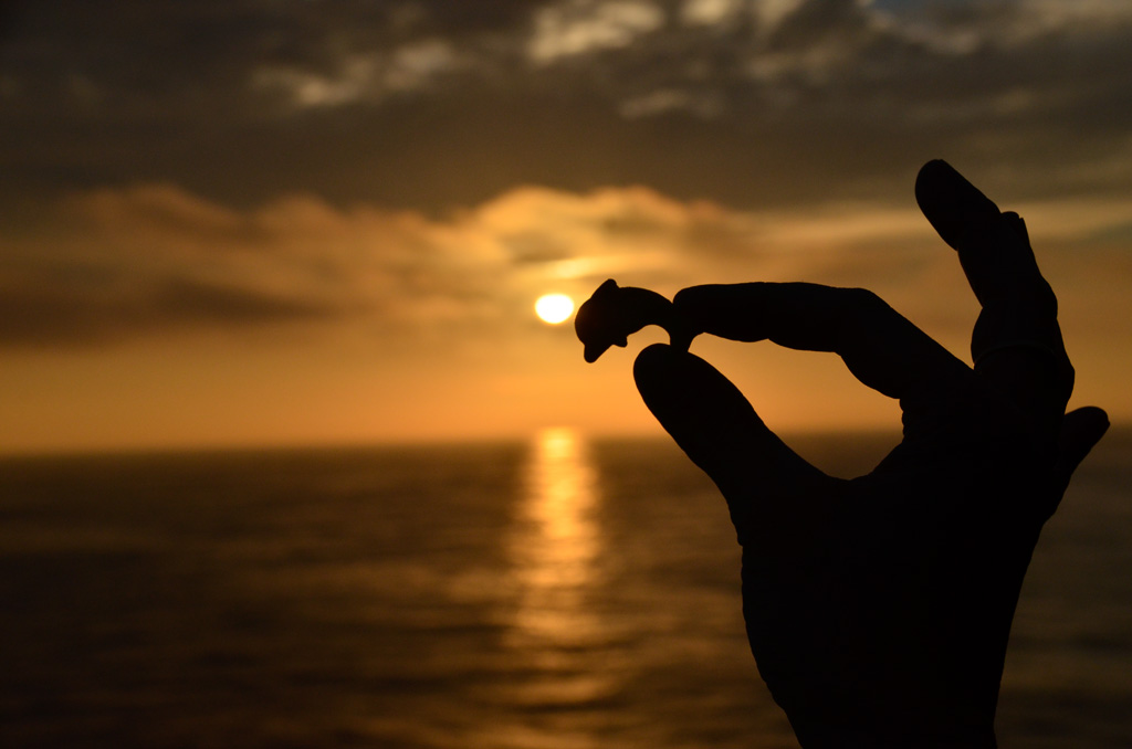 Sonnenuntergang auf dem Meer