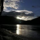 Sonnenuntergang auf dem Mekong