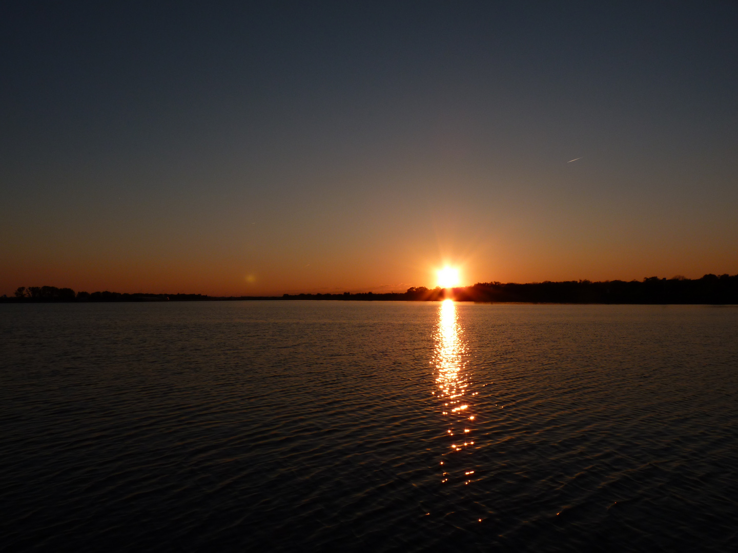 Sonnenuntergang auf dem Mittellandkanal