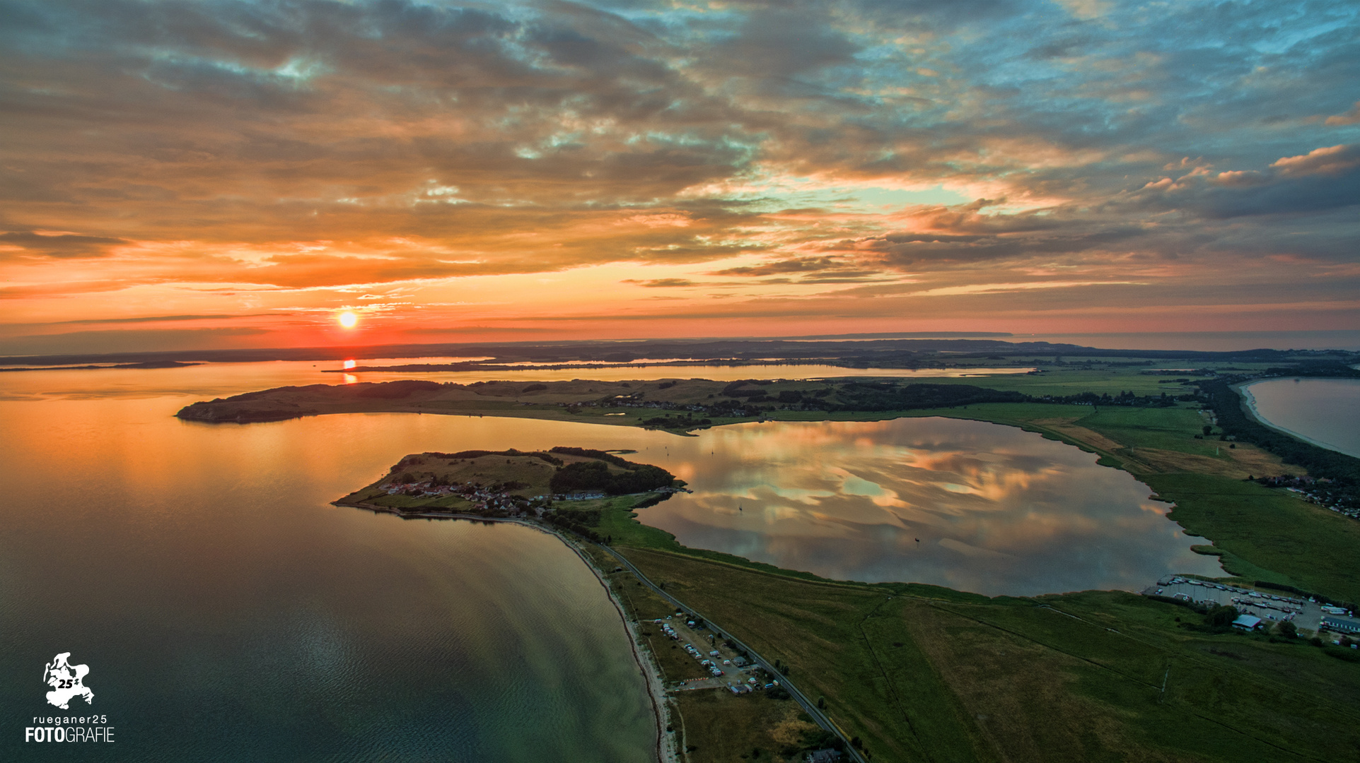 Sonnenuntergang auf dem Mönchgut