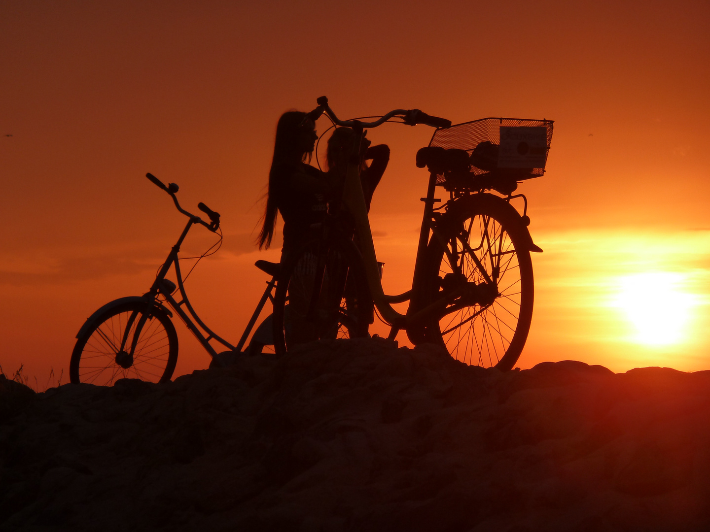 Sonnenuntergang auf dem Mond