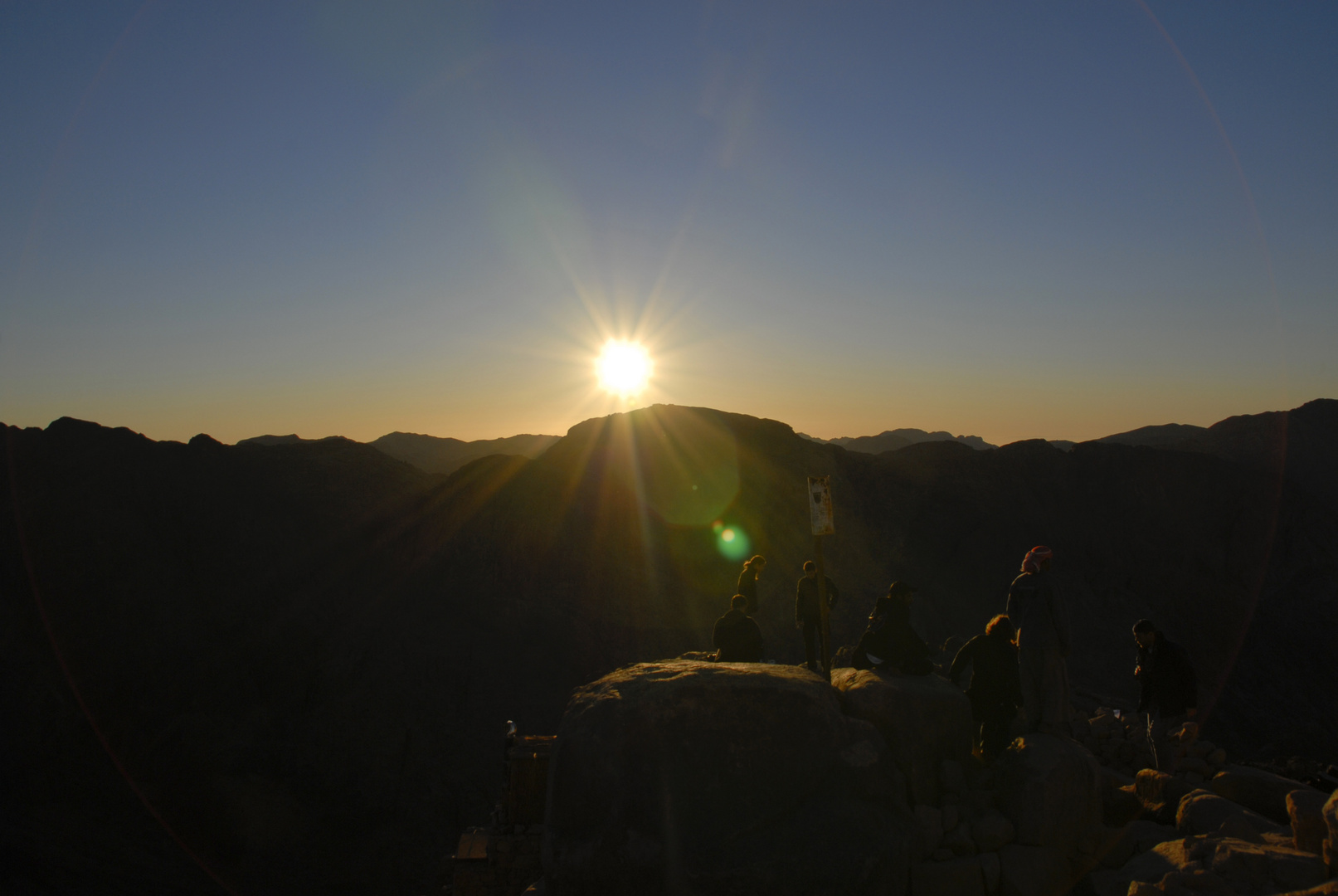 Sonnenuntergang auf dem Mosesberg