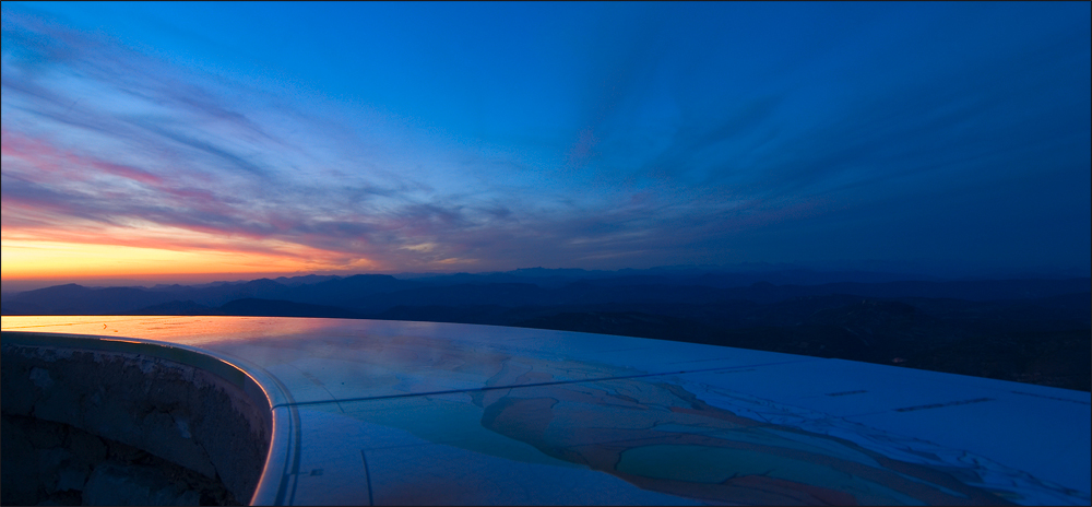 Sonnenuntergang auf dem Mt. Ventoux