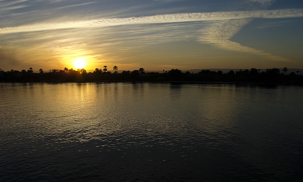 Sonnenuntergang auf dem Nil