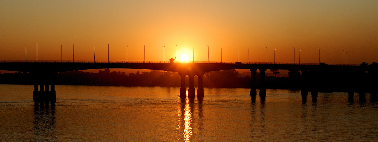 Sonnenuntergang auf dem Nil