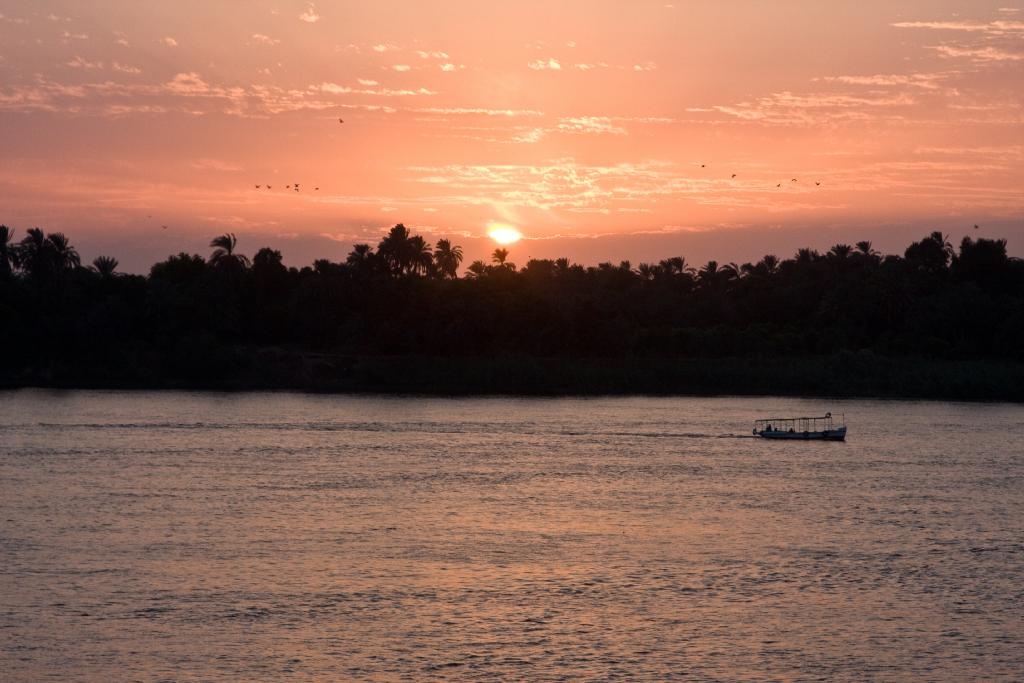 Sonnenuntergang auf dem Nil