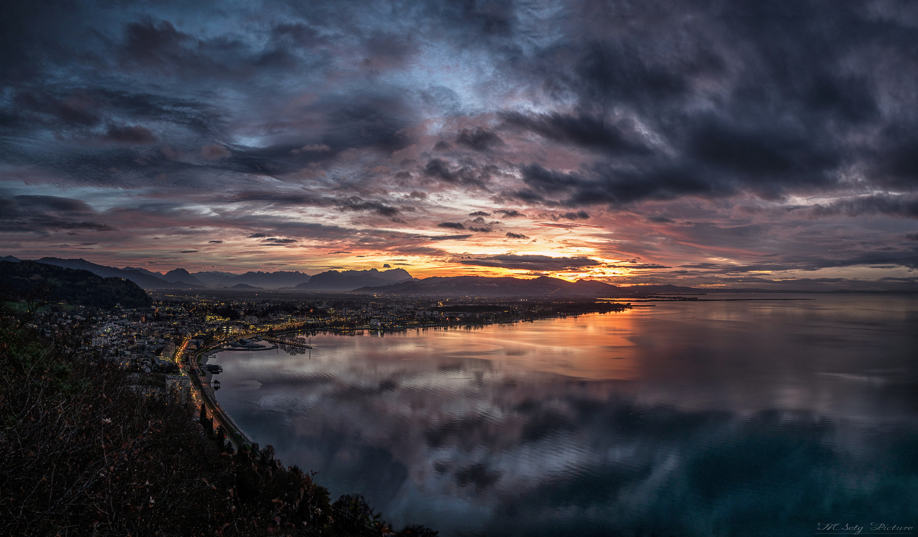 Sonnenuntergang auf dem Pfänder