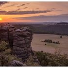 Sonnenuntergang auf dem Pfaffenstein