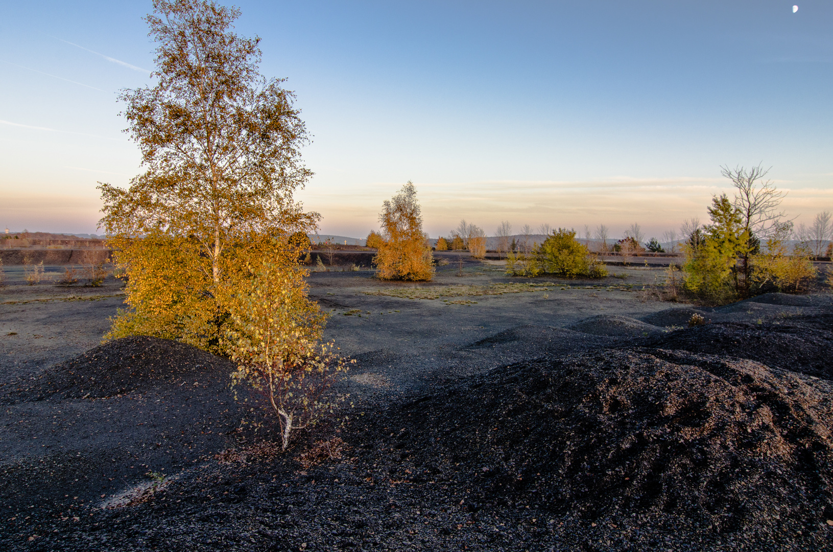 Sonnenuntergang auf dem Plateau der Halde Lydia Camphausen