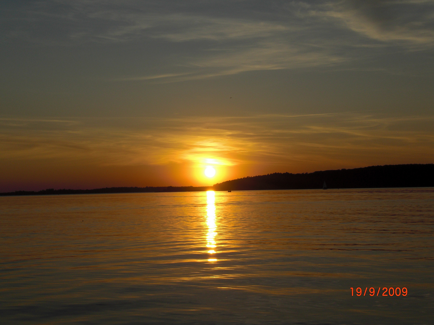 Sonnenuntergang auf dem Plauer See