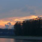 Sonnenuntergang auf dem Rhein