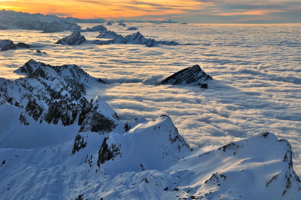 Sonnenuntergang auf dem Säntis (2)