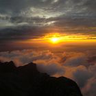 Sonnenuntergang auf dem Säntis