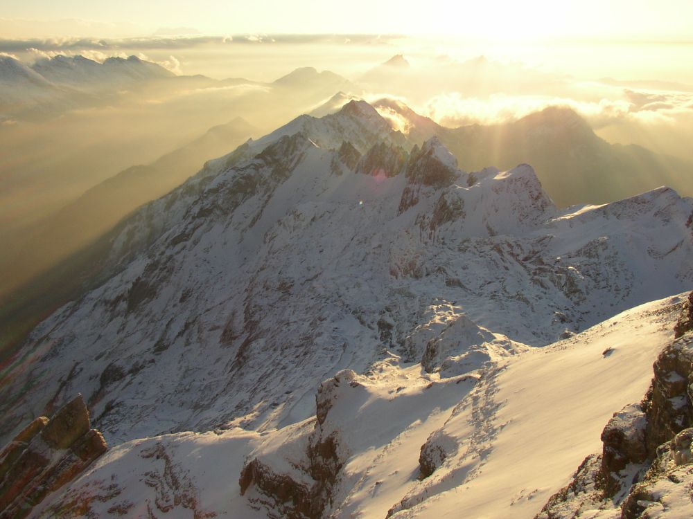 Sonnenuntergang auf dem Säntis