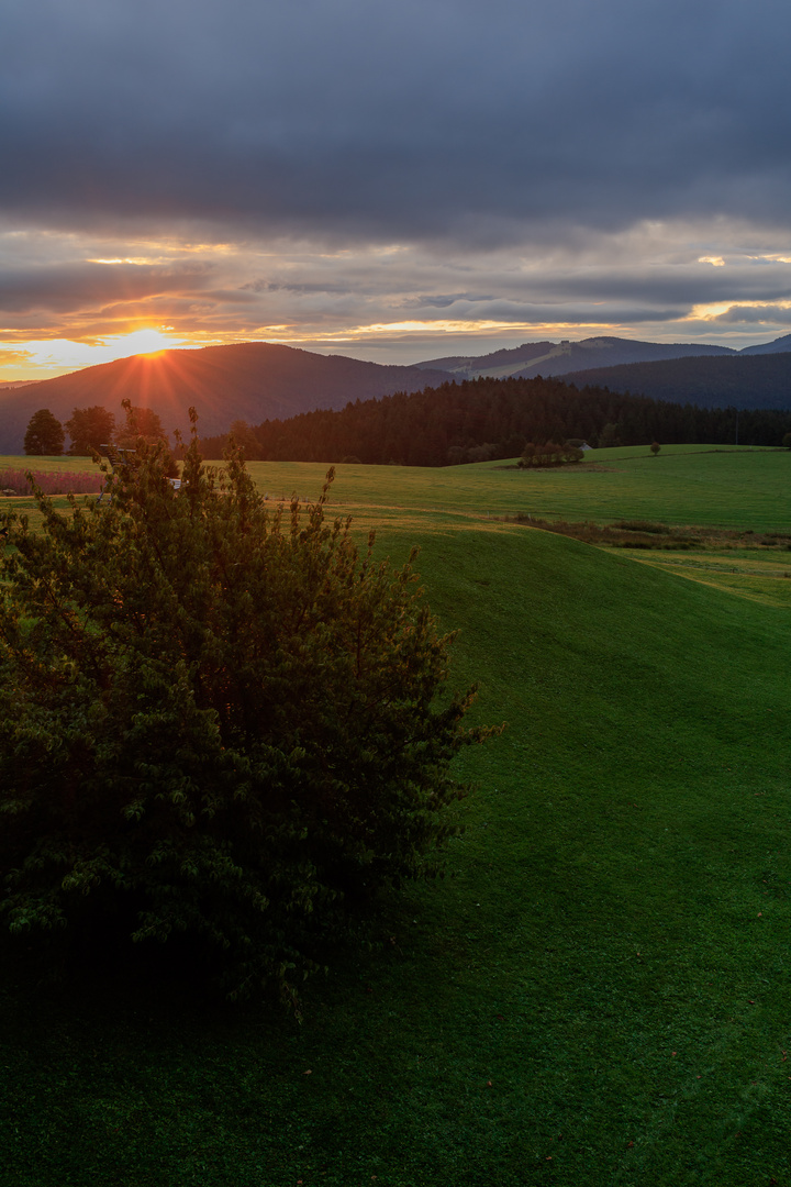 Sonnenuntergang auf dem Schauinsland 2