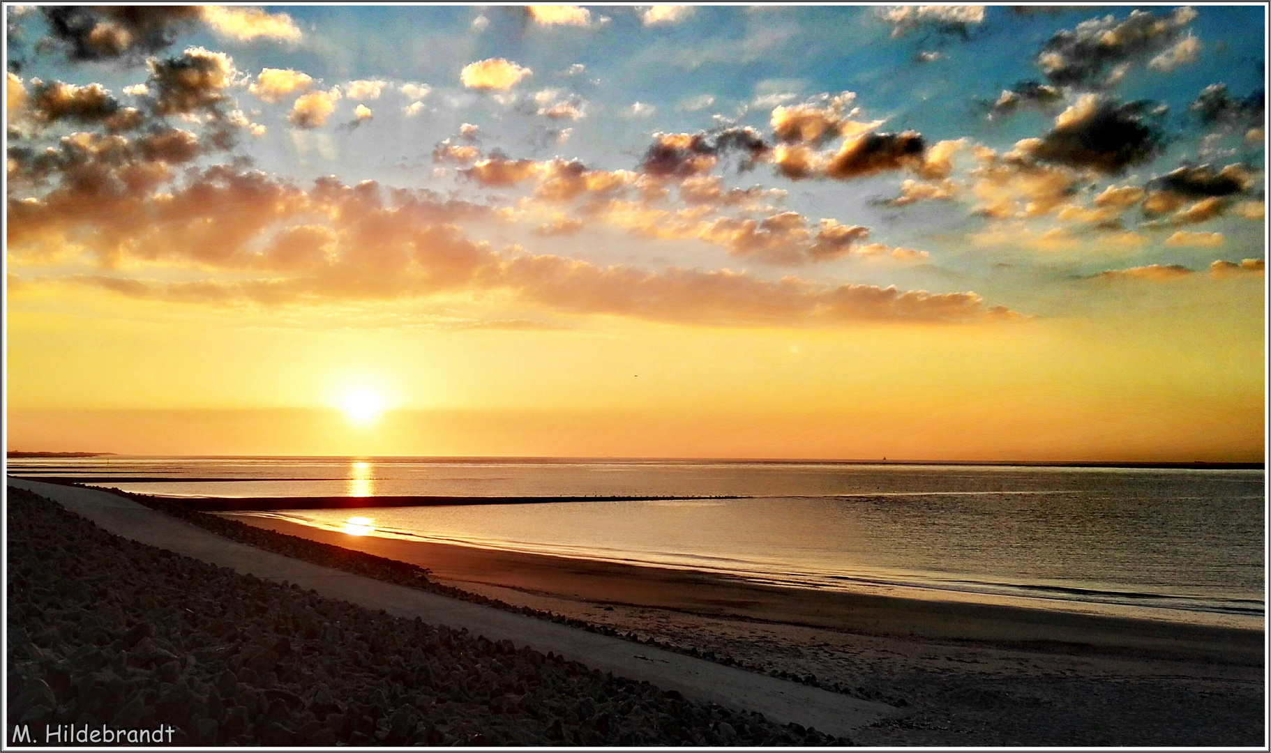 Sonnenuntergang auf dem schönsten Sandhaufen 