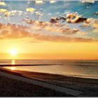 Sonnenuntergang auf dem schönsten Sandhaufen 