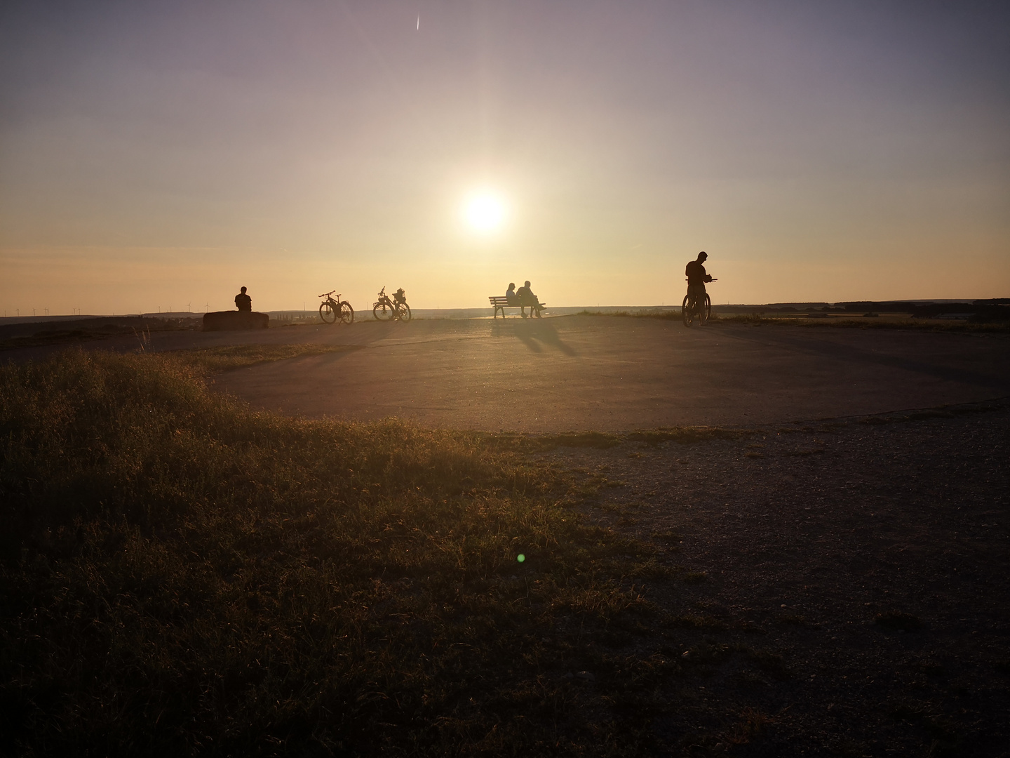 Sonnenuntergang auf dem Solarberg bei Fürth